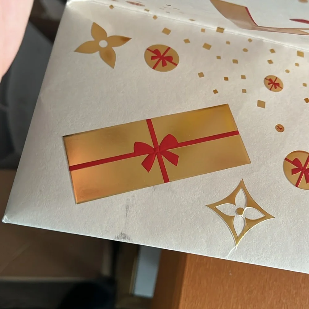 Louis Vuitton | Large Holiday Gift Bag with Ribbon and Card/Card Holder